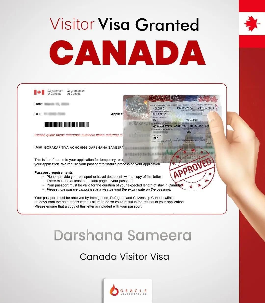 Visitor Visa Approved